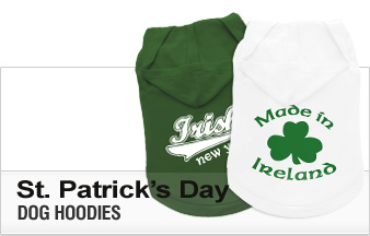 St. Patrick's Day Dog Hoodies