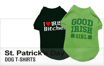 St. Patrick's Day Dog T-Shirts