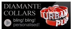 Luxury Leather / Diamante Dog Collars