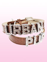 Glitter Brown Personalised Dog Collar (Diamante Letters) - Glitter Brown Personalised Dog Collar (Diamante Letters)
