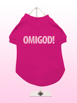 Legally Blonde ''OMIGOD!'' Dog T-Shirt - If you want the authentic Legally Blonde look then this OMIGOD! t-shirt is the one for your four legged friend. With this beautiful design you can create your very own West End doggie star to be a part of this all singing, all dancing, feel good musical comedy. Match it up with our ladies t-shirt fo...